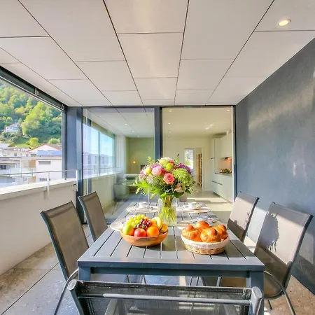 דירה Urban Maggiolina Sunset With Terrace & Mountain Views - Happy לוקרנו